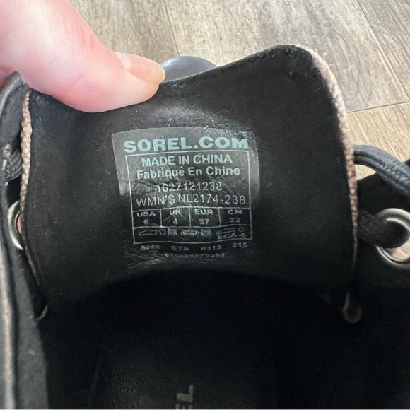 SOREL 1964 Premium Wedge Lace Up Boots Bluff Black/Tan NL2174 - Picture 13 of 13